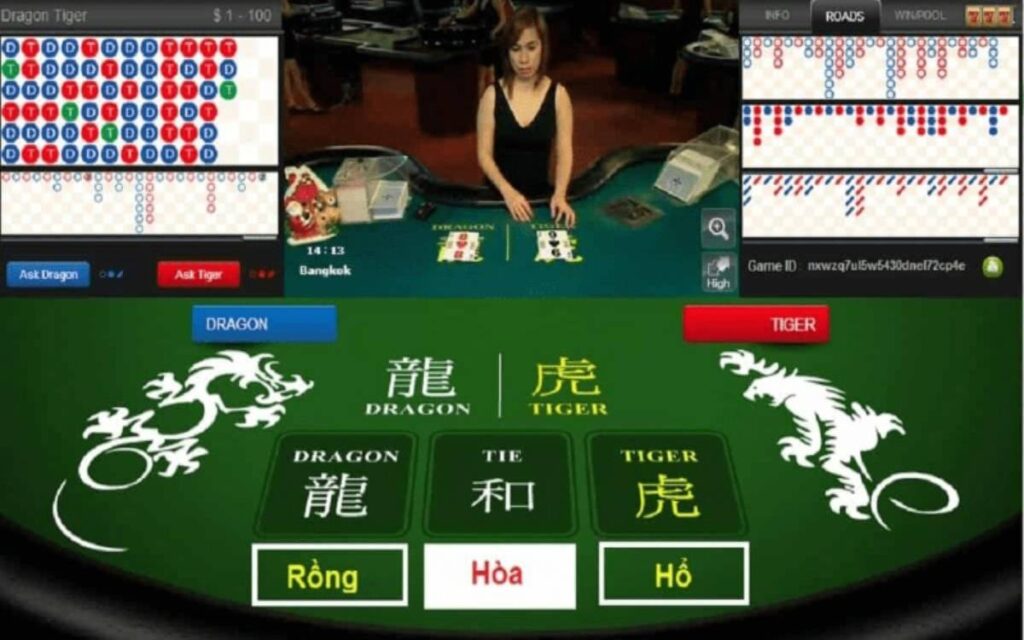 luật chơi rồng hổ casino online